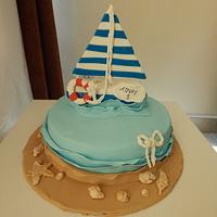 ship themed cake 