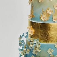 Hydrangea Cake in Pantones Colour of the year 2016
