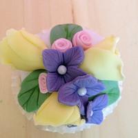 Flower cupcake 
