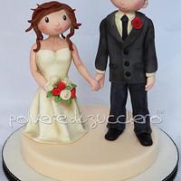 bride and groom cake top