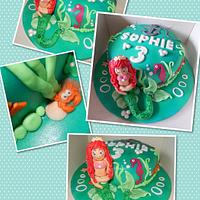 Little Mermaid themed cake