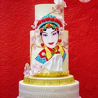 Chinese Opera Singer from Cuties Street Art Collaboration 