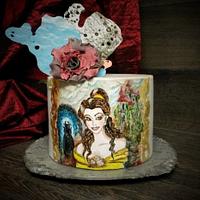 "The Beautiful and the Beast" cake