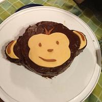 Monkey smash cake for first birthday