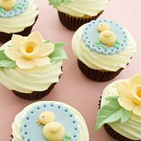 Baby shower cup cakes