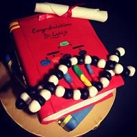 Dr graduation cake