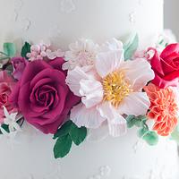 Floral Wedding Cake