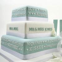 Our Story Wedding Cake
