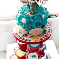 Disney-themed 18th birthday cake