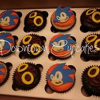 Sonic the Hedgehog Cupcakes