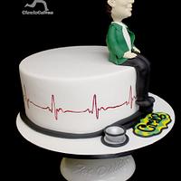 Ambulance Officer Figurine Cake for my Husband