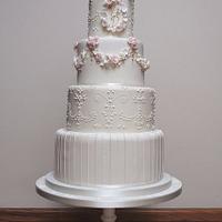 Victoria and David's wedding cake