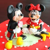 Minnie and Mickey cake