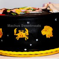 Tarta de los caballeros del Zodiaco, Cake of the knights of the zodiac