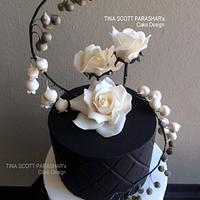 Bold - Black and white wedding cake