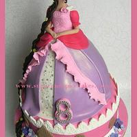 Princess Rapunzel Cake for an Indian Princess