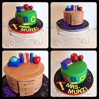 Teacher appreciation cakes
