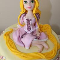 Rapunzel choko cake for Giulia