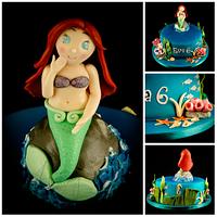 Ariel underwater cake