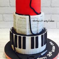Piano cake! 