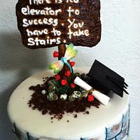 Graduation cakes.