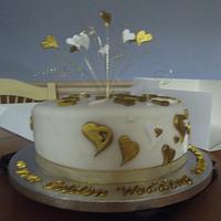 50th Wedding Aniversary Cake 