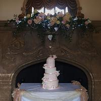 Vintage Birdcage Wedding cake
