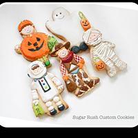 Halloween Trick or Treaters Kids Costume Cookies