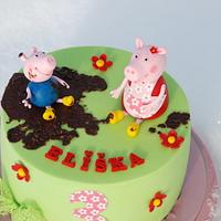 Peppa pig and muddly puddles