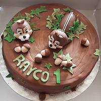 Chip and Dale cake.