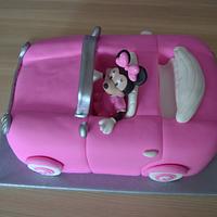 Minnie mouse car