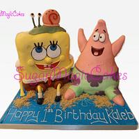spongebob, patrick and gary!