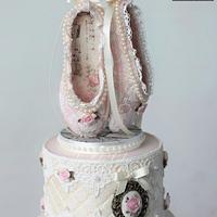Vintage ballerina cake