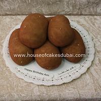 Potatoes shaped cake