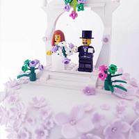 Fun lego wedding cake 