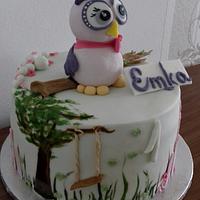 Owl cake for Emka