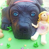 Black Dog Cake