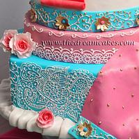 Bollywood wedding cake 