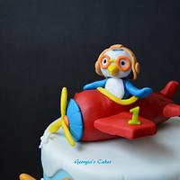 Pororo the little penguin cake 