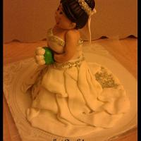 Bride & Groom cake toppers