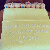 Babies in a Bed Cake