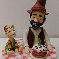 Pettersson & Findus Cake Topper 