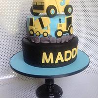 Construction Vehicle Cake