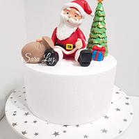 Santa Cake Topper - Decorated Cake by Sara Luz - CakesDecor