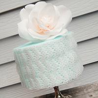 Lacy Wafer Paper Rose Cake