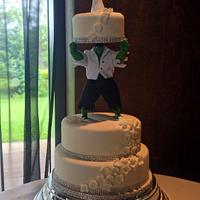 Hulk wedding cake