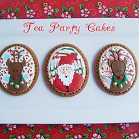 Santa and Rudolph Cookies