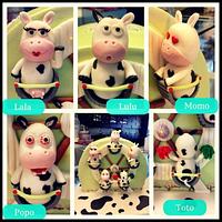 Cows Theme Cake