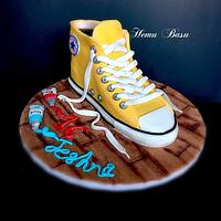 Converse shoe cake 