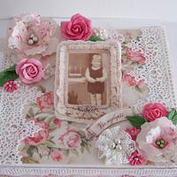 Shabby chic box cake, Vintage box 